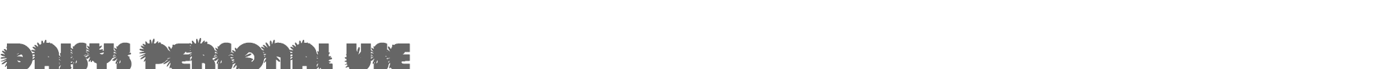 Sample characters Daisys Font